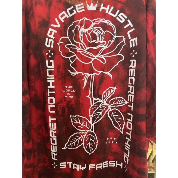 Fresh Laundry Rose Tie Dye Tee Graphic Shirt Women’s M Boho Y2K Style - Picture 5 of 5